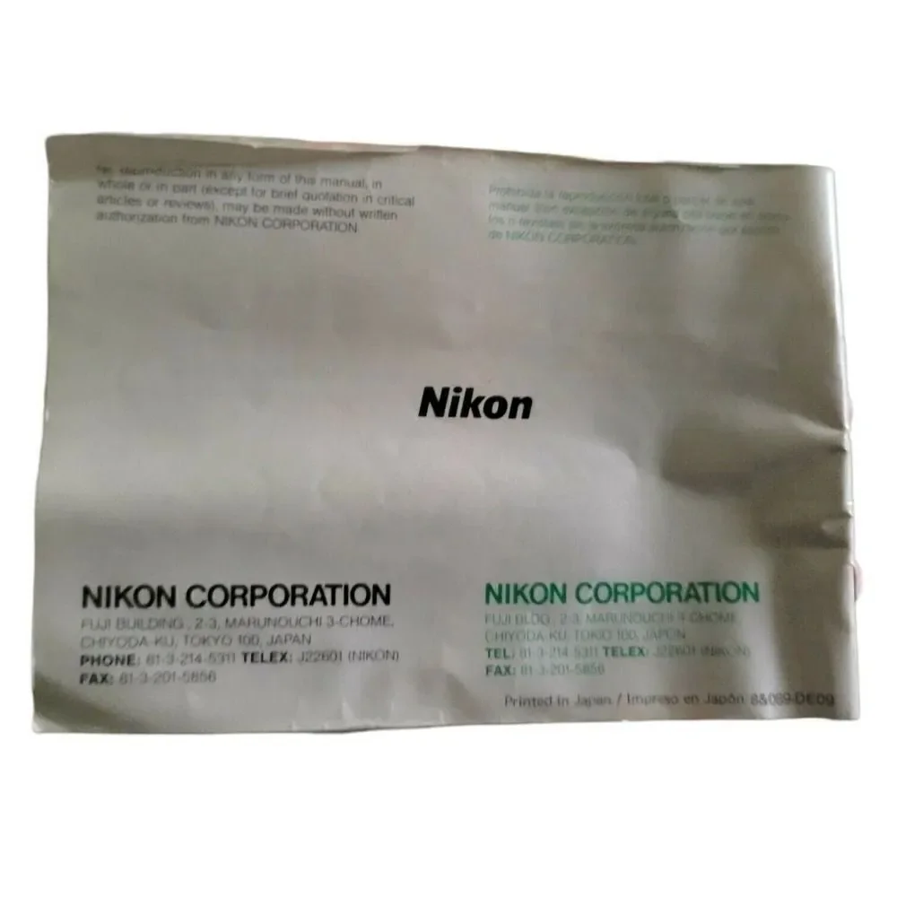 Nikon Zoom Touch 500 Nikon Zoom Touch Quartz Date Instruction manual